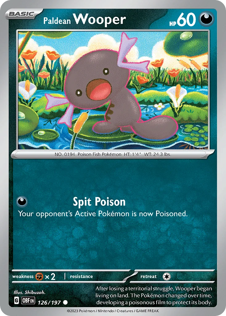 Paldean Wooper · Obsidian Flames