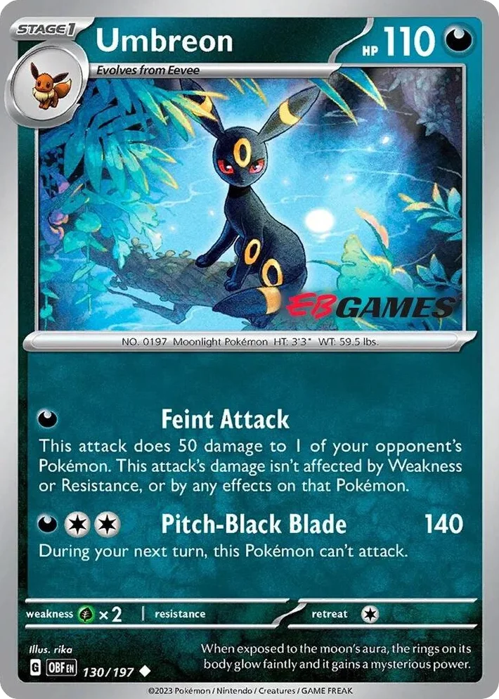 Umbreon · Obsidian Flames