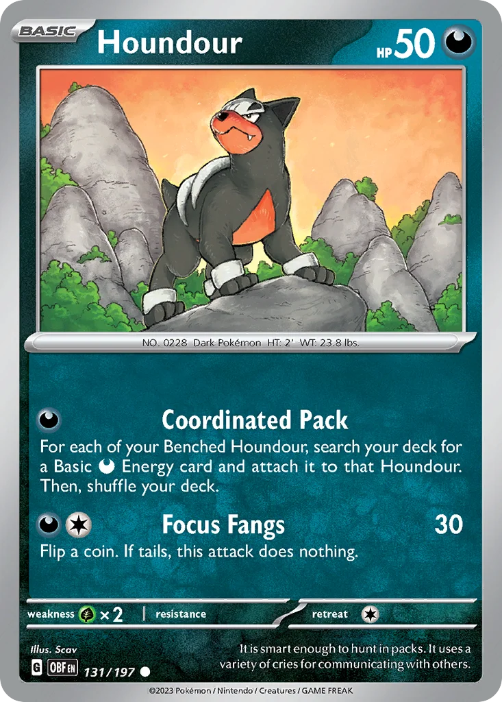 Houndour · Obsidian Flames