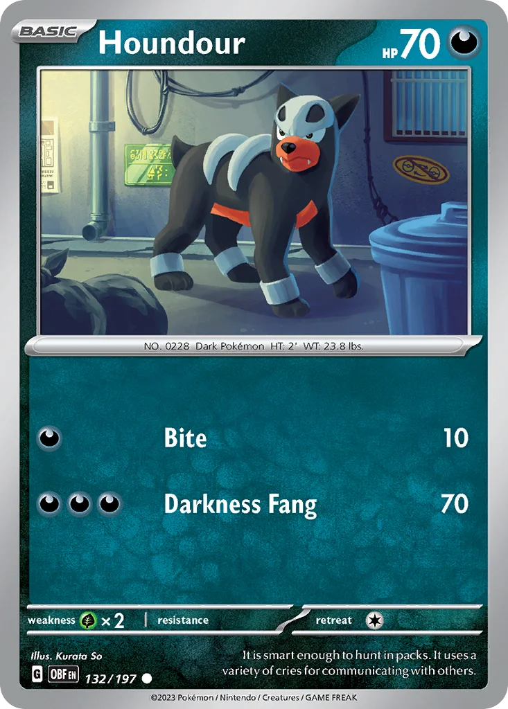 Houndour · Obsidian Flames