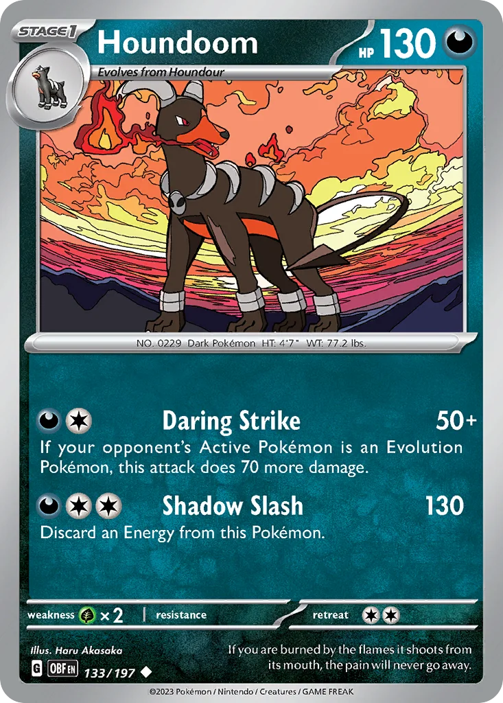 Houndoom · Obsidian Flames