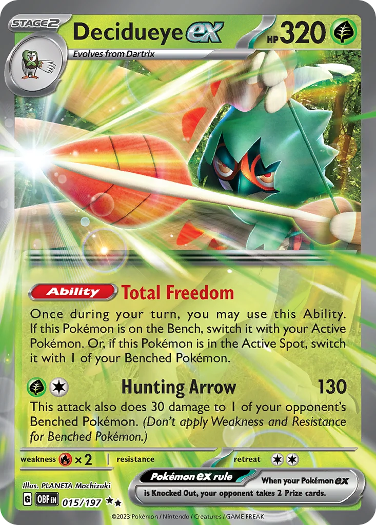 Decidueye ex · Obsidian Flames