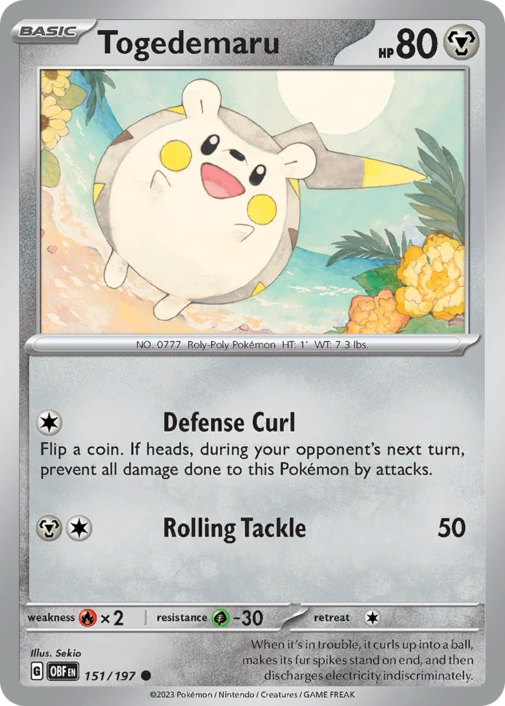 Togedemaru · Obsidian Flames