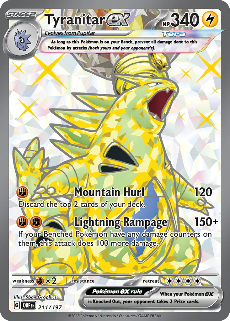 Tyranitar ex · Obsidian Flames