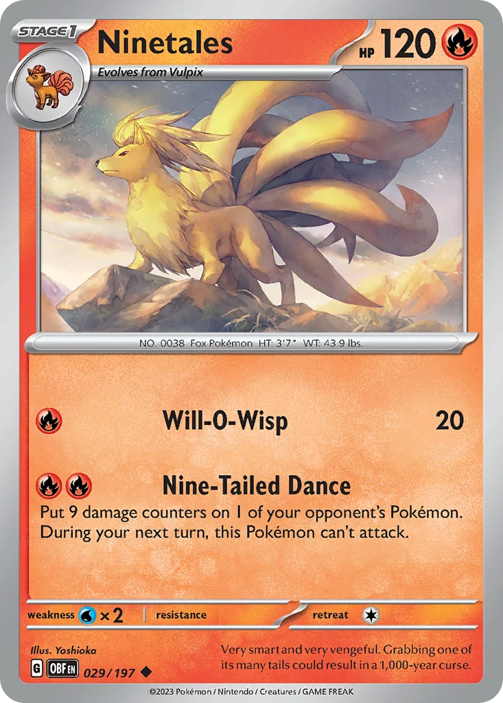 Ninetales · Obsidian Flames