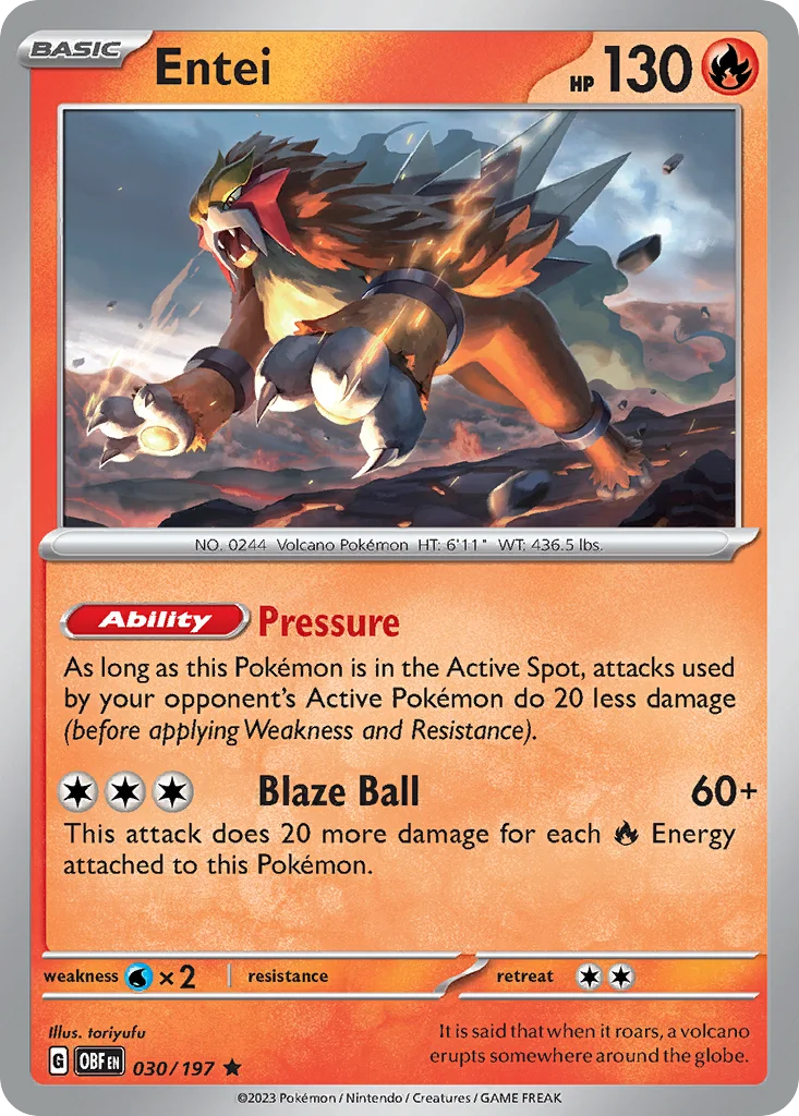 Entei · Obsidian Flames