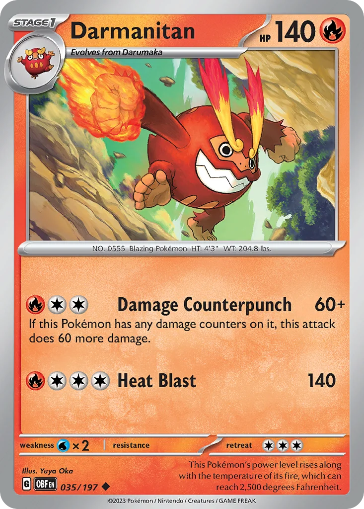 Darmanitan · Obsidian Flames