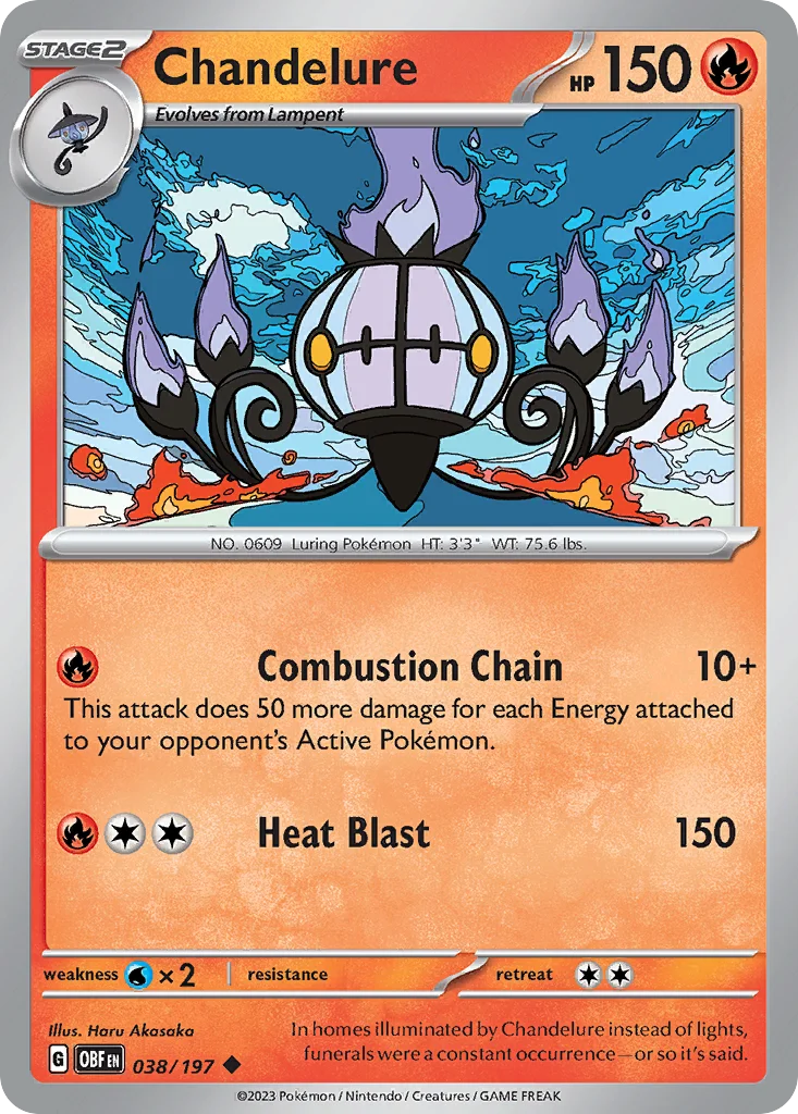 Chandelure · Obsidian Flames