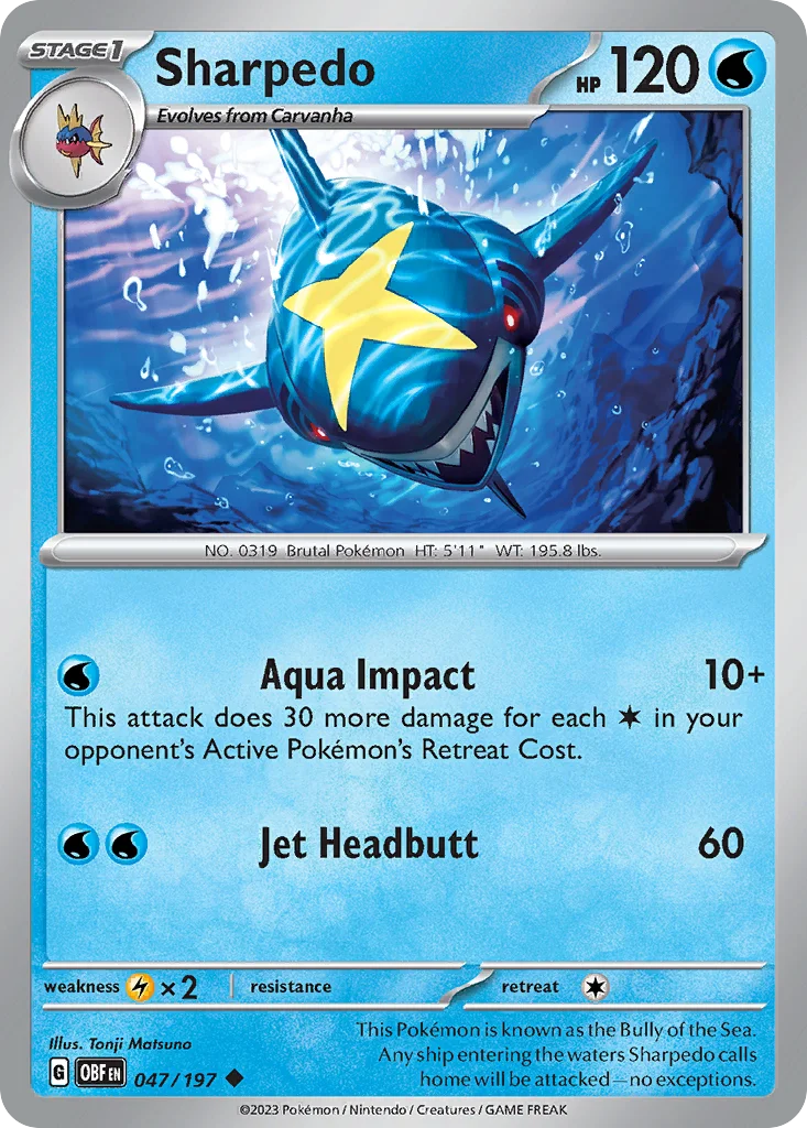 Sharpedo · Obsidian Flames