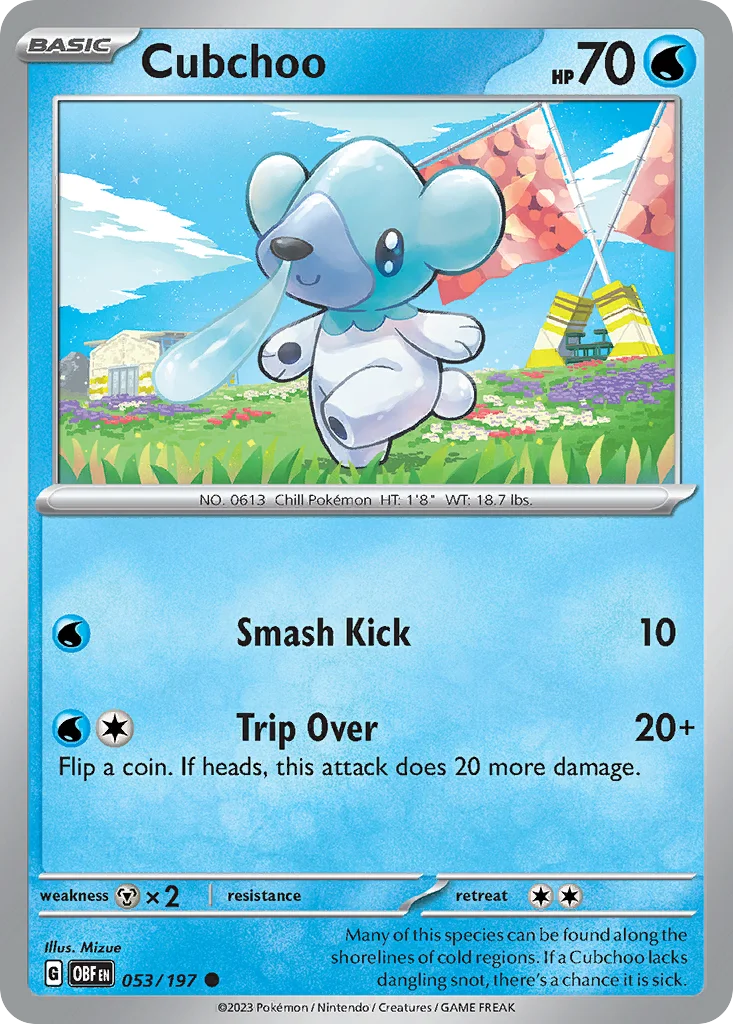 Cubchoo · Obsidian Flames