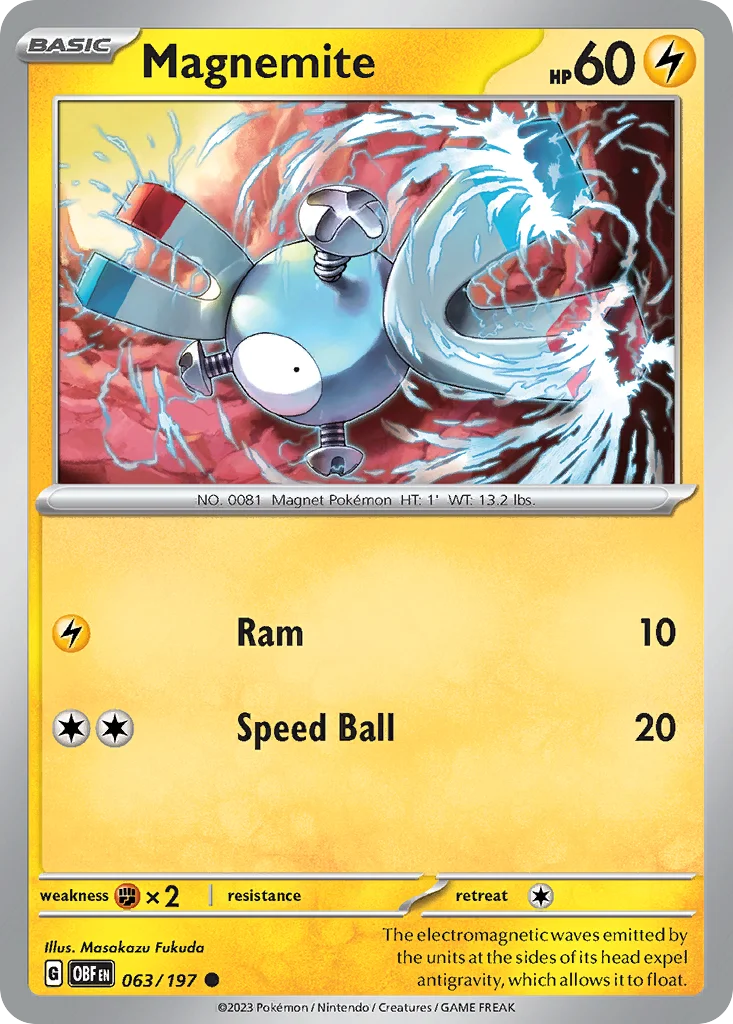 Magnemite · Obsidian Flames