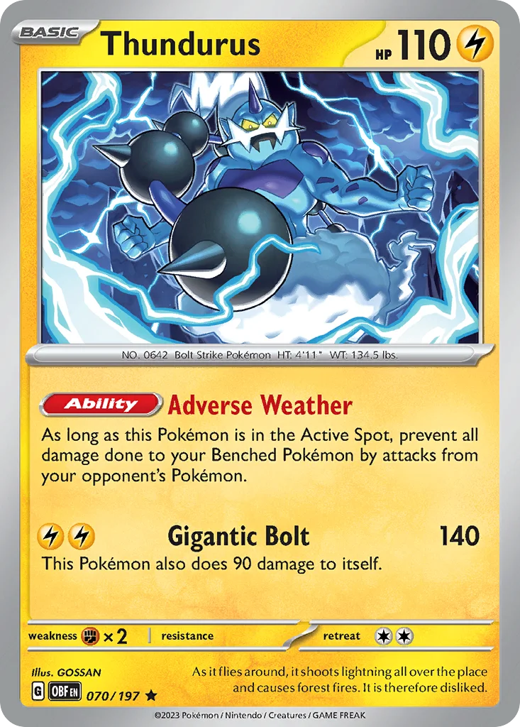 Thundurus · Obsidian Flames