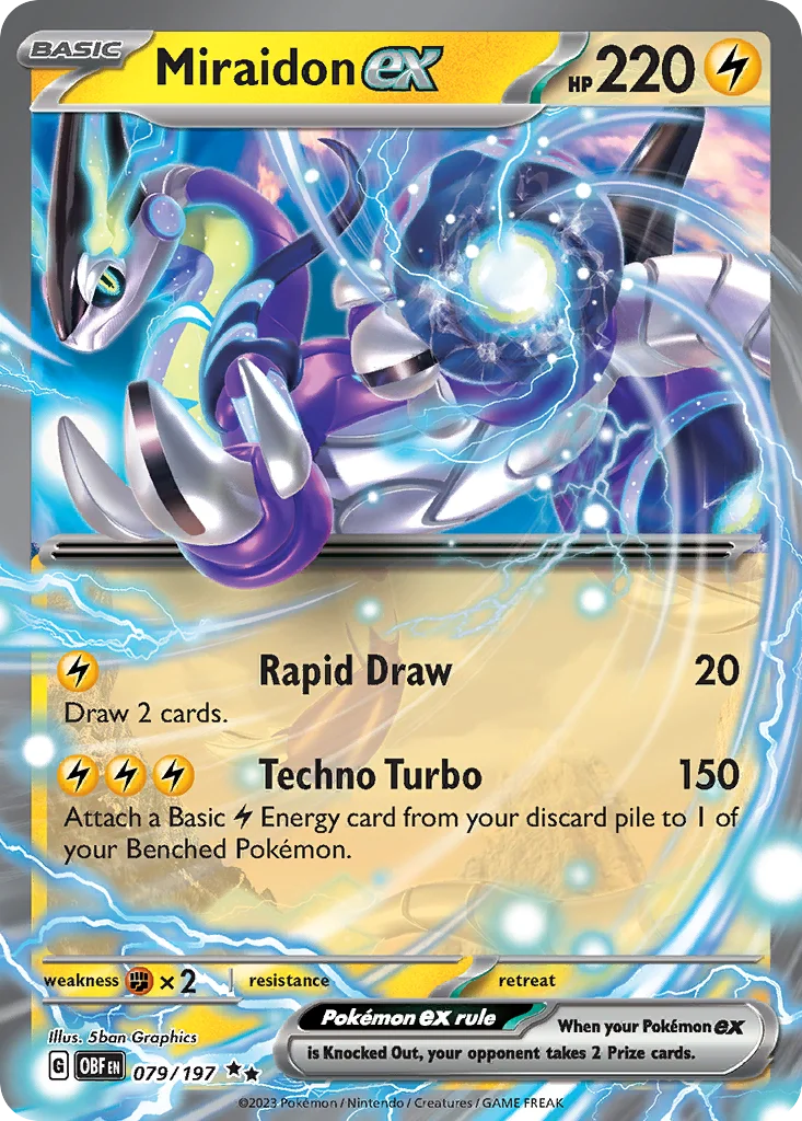 Miraidon ex · Obsidian Flames