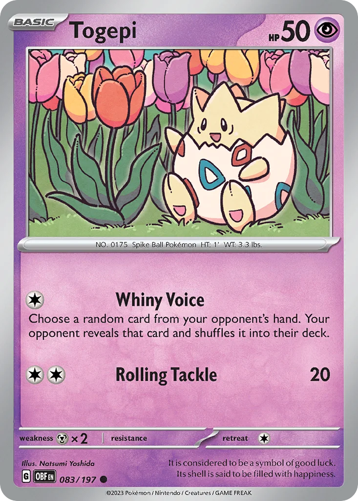 Togepi · Obsidian Flames