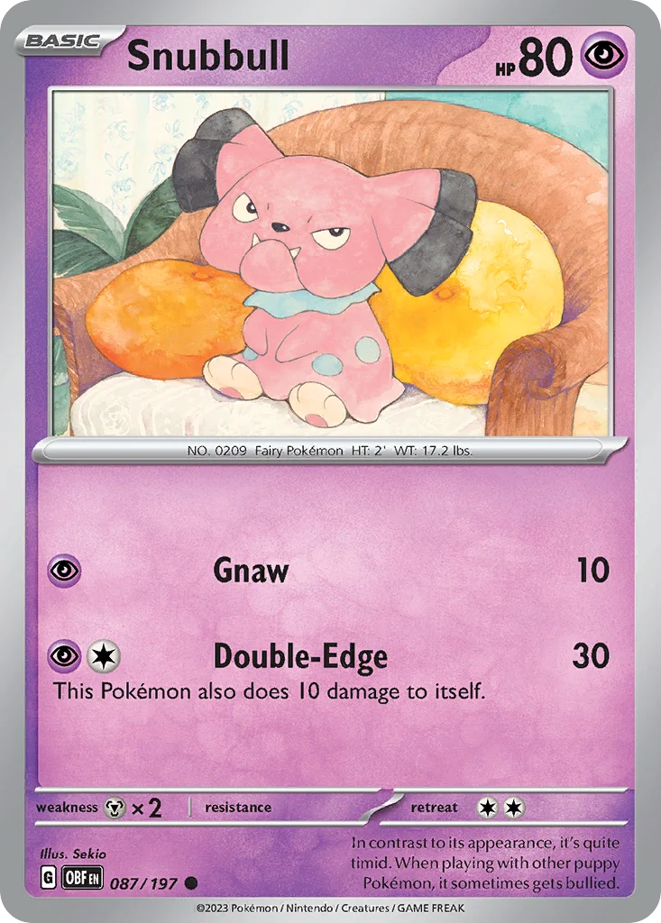 Snubbull · Obsidian Flames