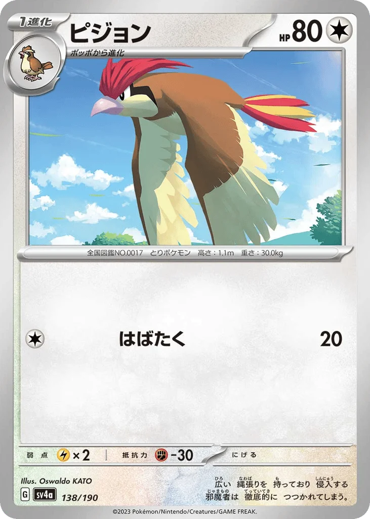 Pidgeotto · Shiny Treasure ex