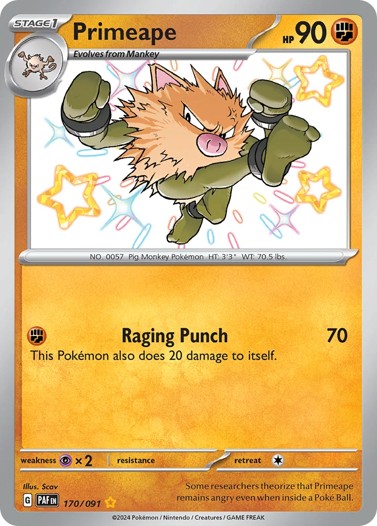 Primeape · Paldean Fates