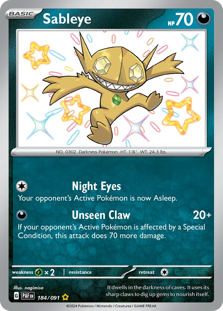 Sableye · Paldean Fates