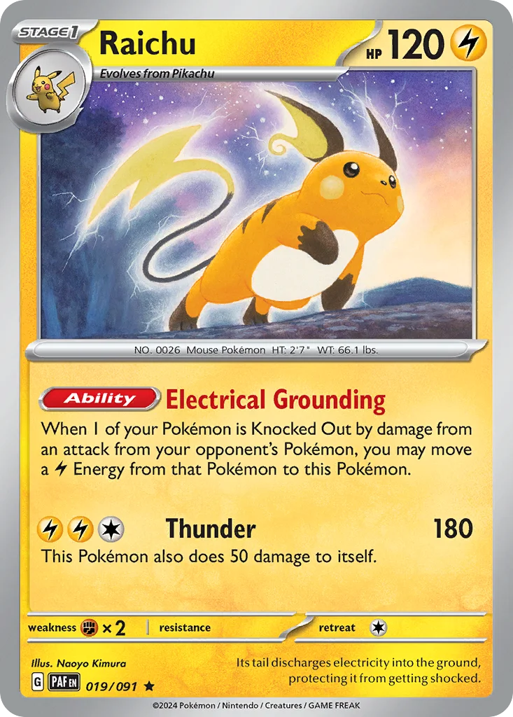 Raichu · Paldean Fates