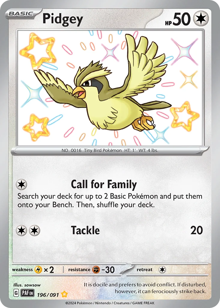 Pidgey · Paldean Fates