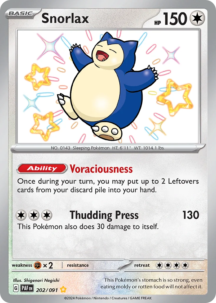Snorlax · Paldean Fates