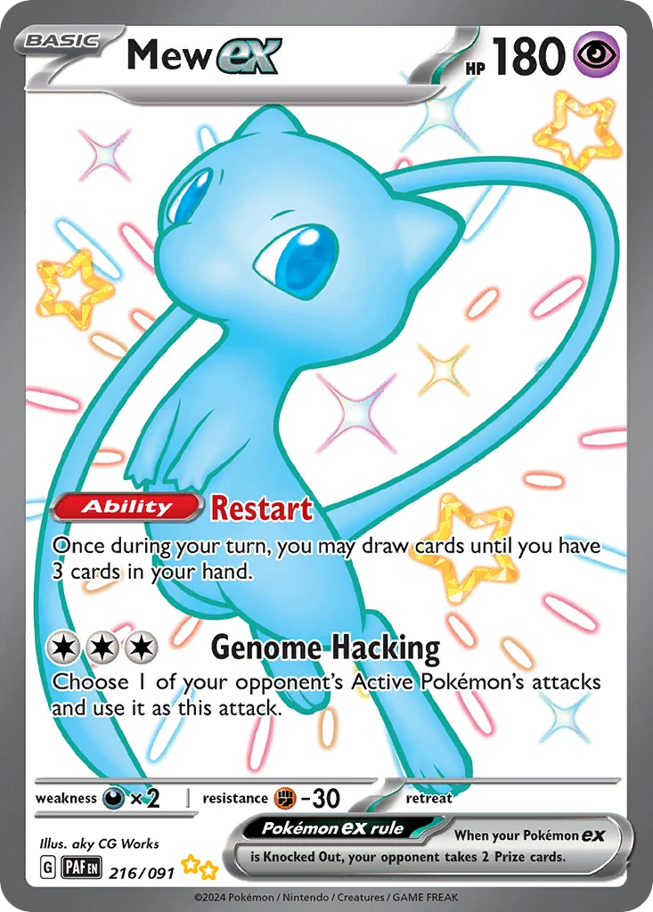 Mew ex · Paldean Fates