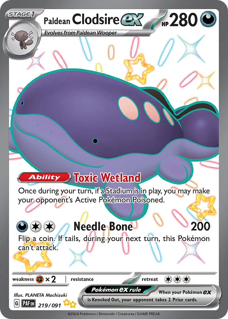 Paldean Clodsire ex · Paldean Fates