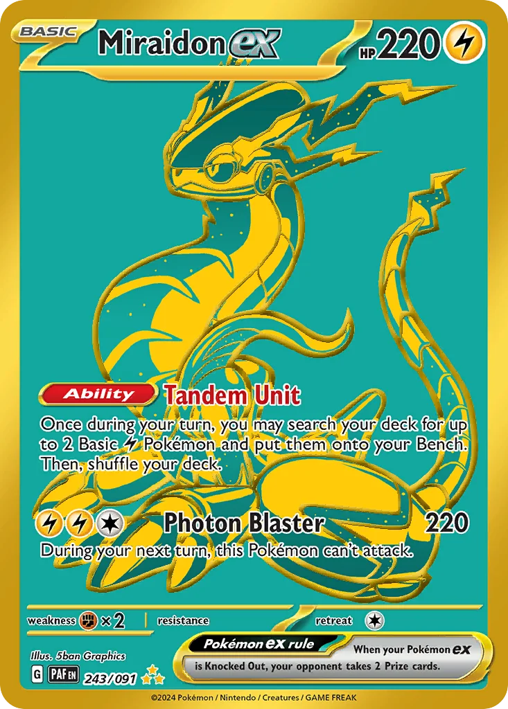Miraidon ex · Paldean Fates