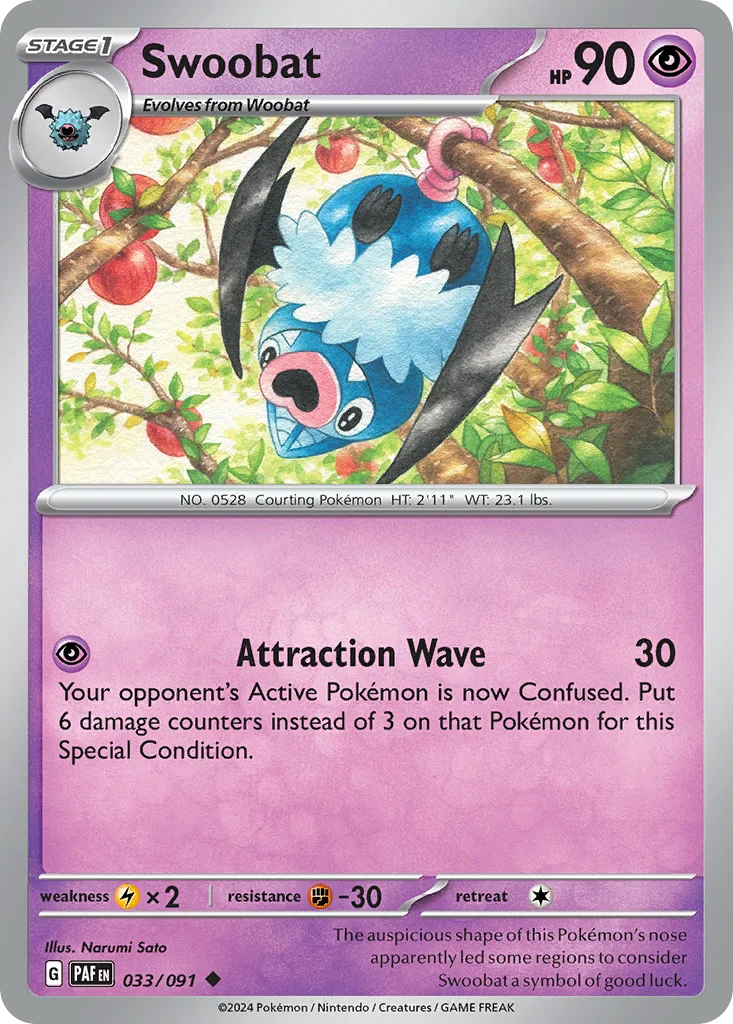 Swoobat · Paldean Fates