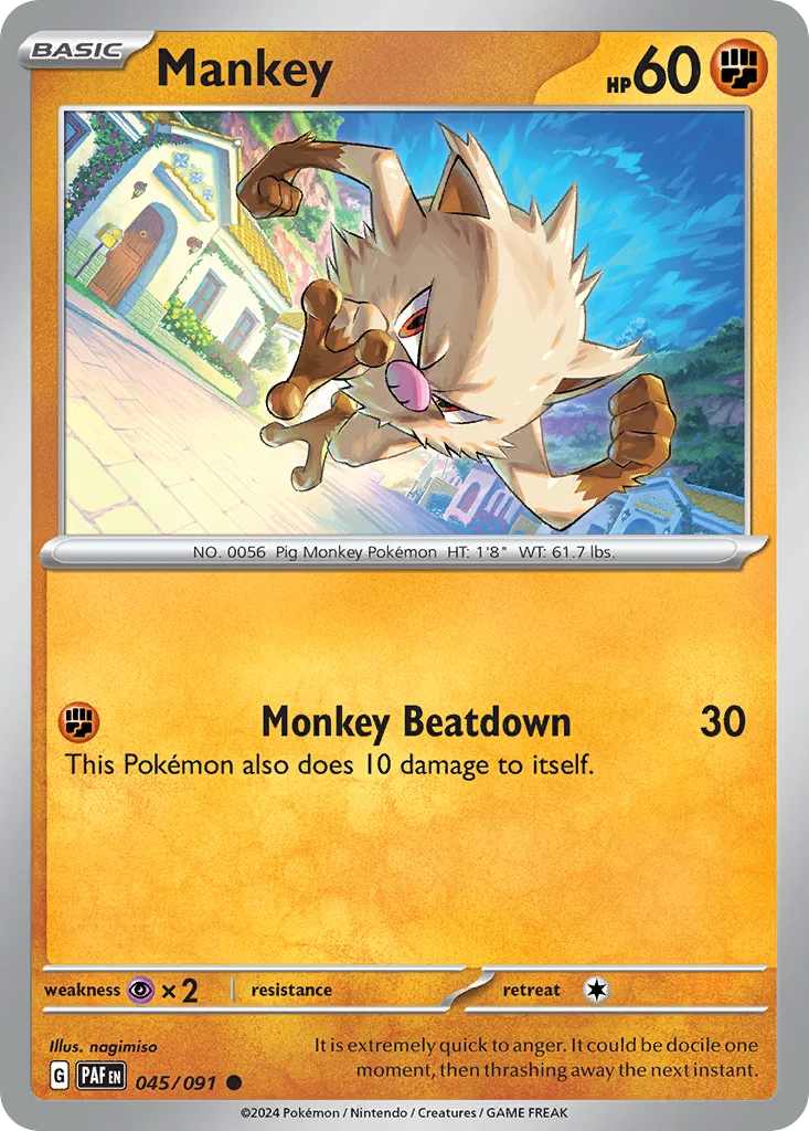 Mankey · Paldean Fates