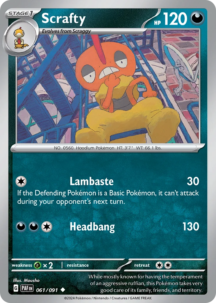 Scrafty · Paldean Fates
