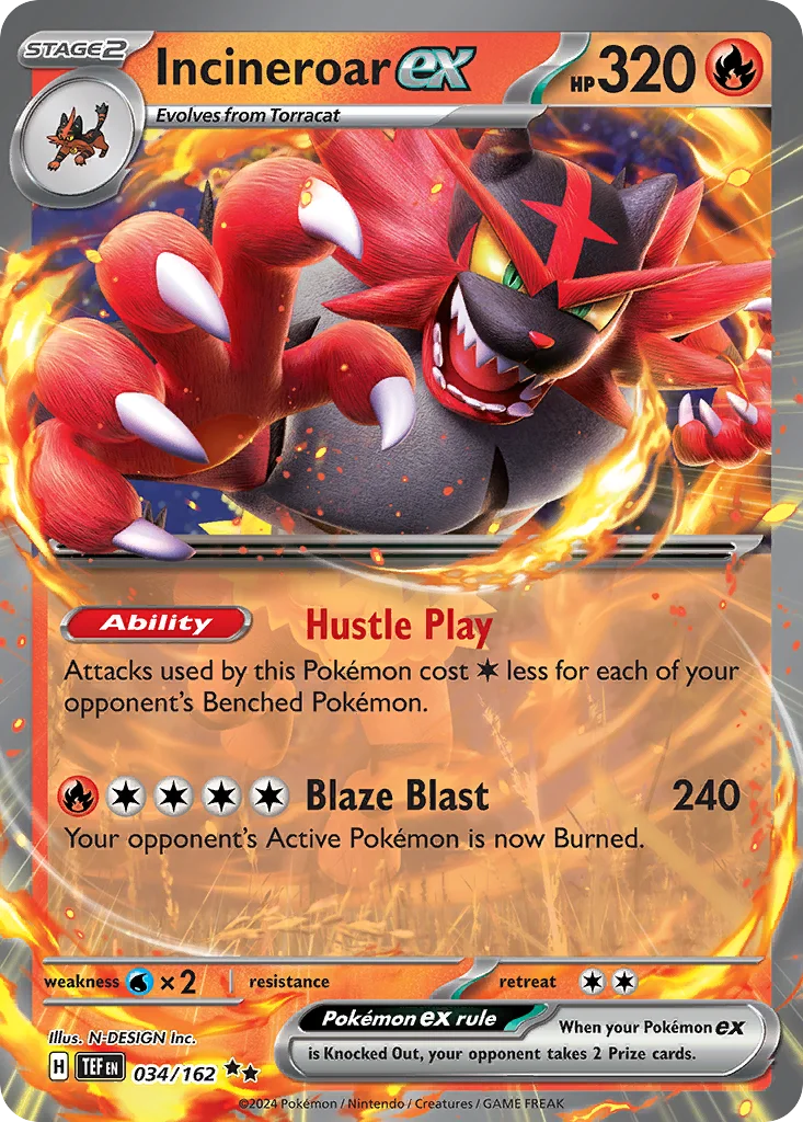 Incineroar ex · Temporal Forces