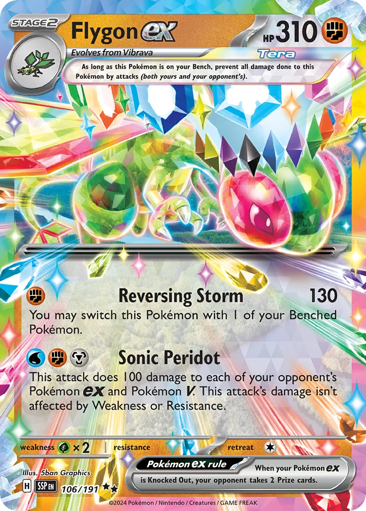 Flygon ex · Surging Sparks
