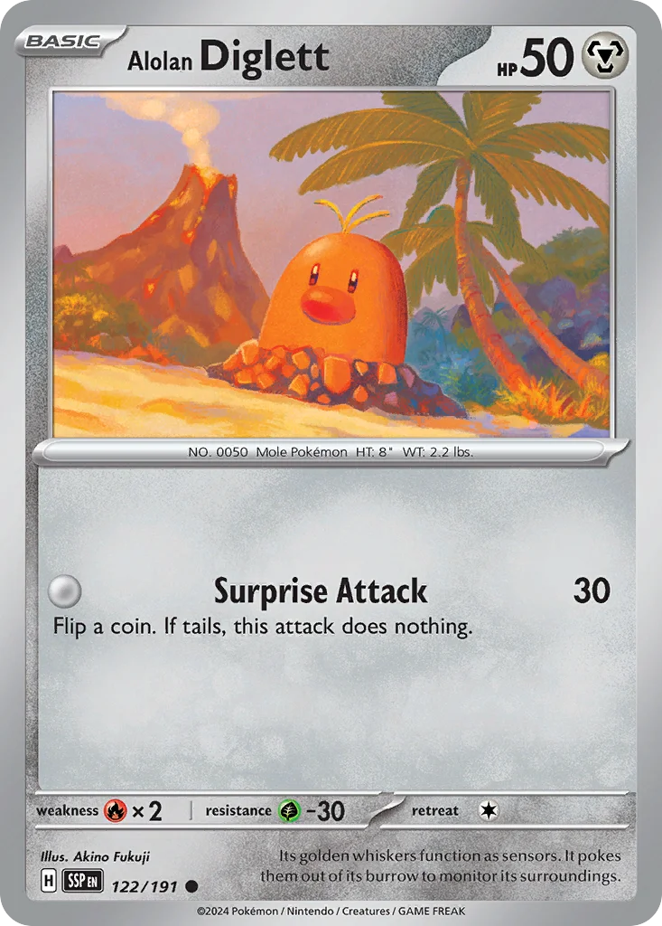 Alolan Diglett · Surging Sparks
