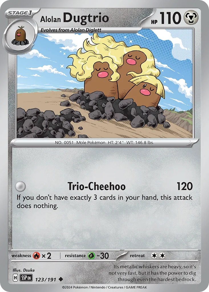 Alolan Dugtrio · Surging Sparks