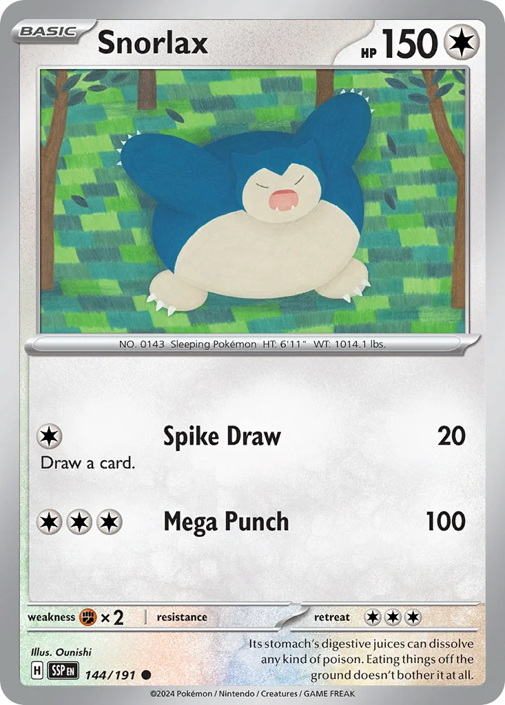 Snorlax · Surging Sparks