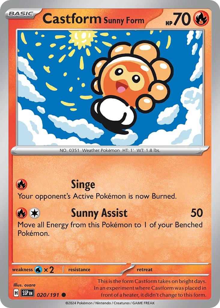 Castform Sunny Form · Surging Sparks