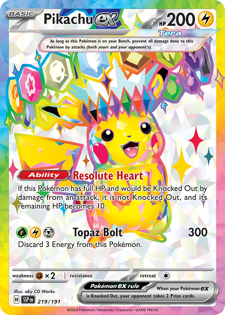 Pikachu ex · Surging Sparks