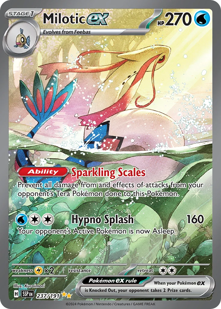 Milotic ex · Surging Sparks