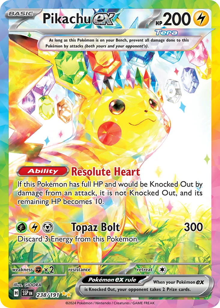 Pikachu ex · Surging Sparks