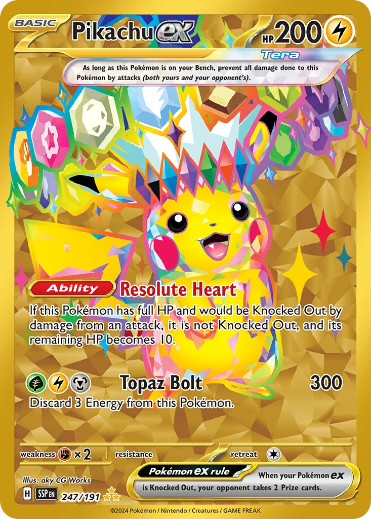 Pikachu ex · Surging Sparks