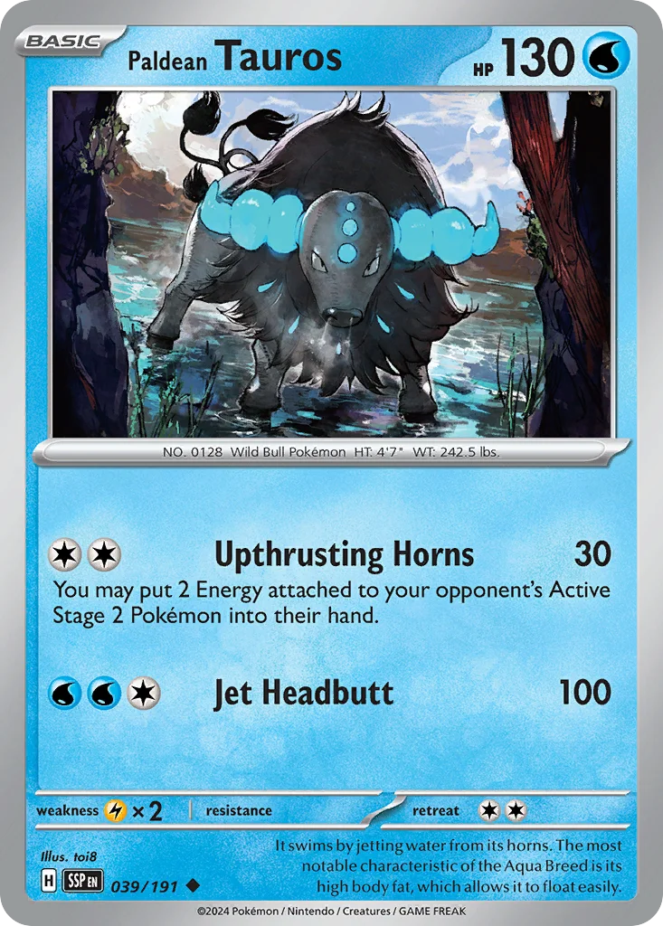 Paldean Tauros · Surging Sparks