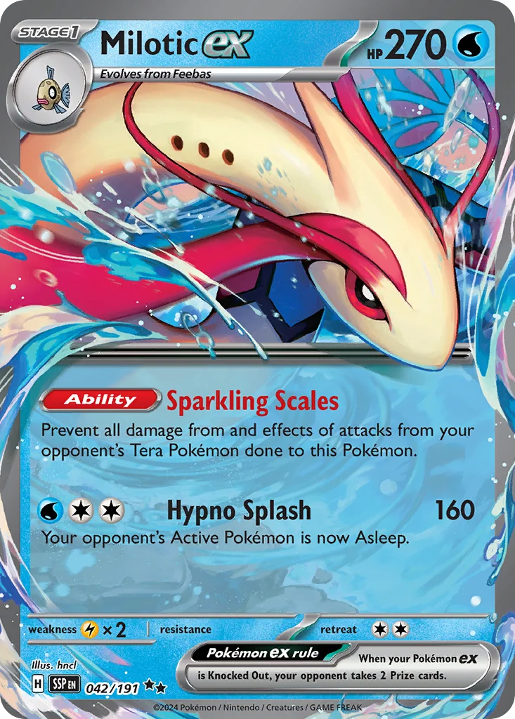 Milotic ex · Surging Sparks
