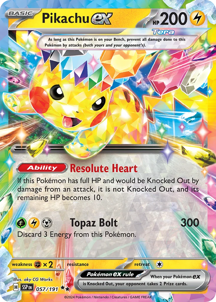 Pikachu ex · Surging Sparks