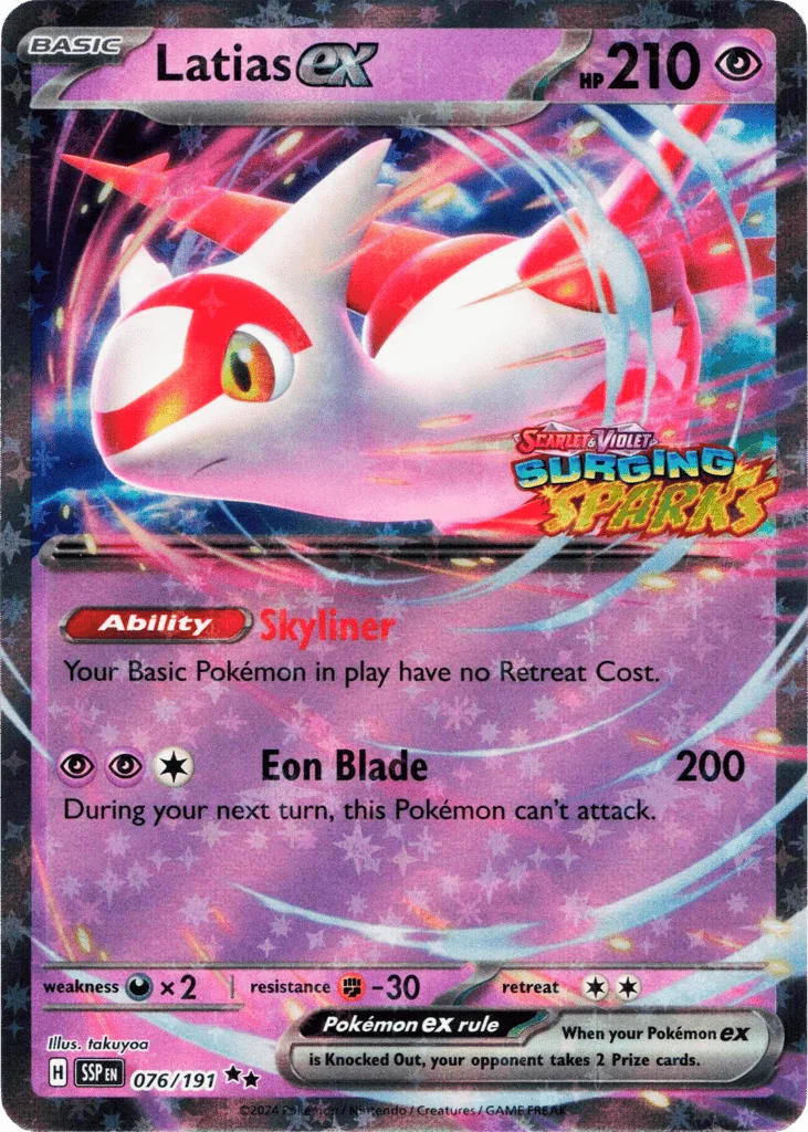 Latias ex · Surging Sparks