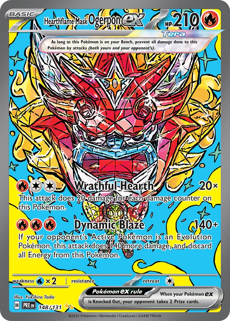Hearthflame Mask Ogerpon ex · Prismatic Evolutions
