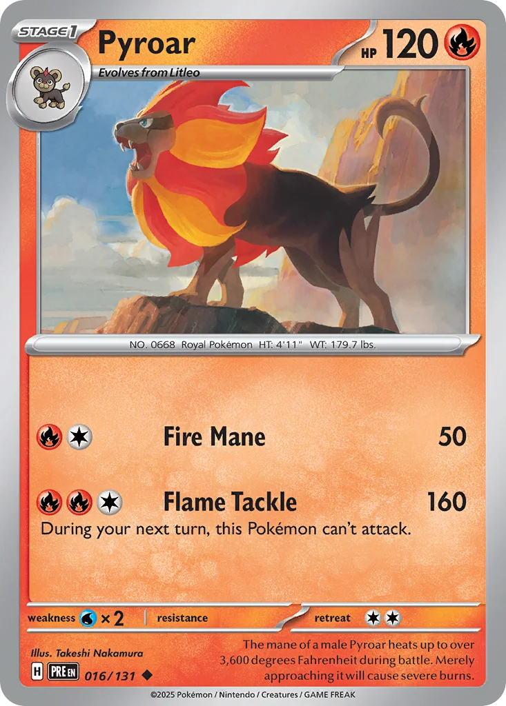 Pyroar · Prismatic Evolutions