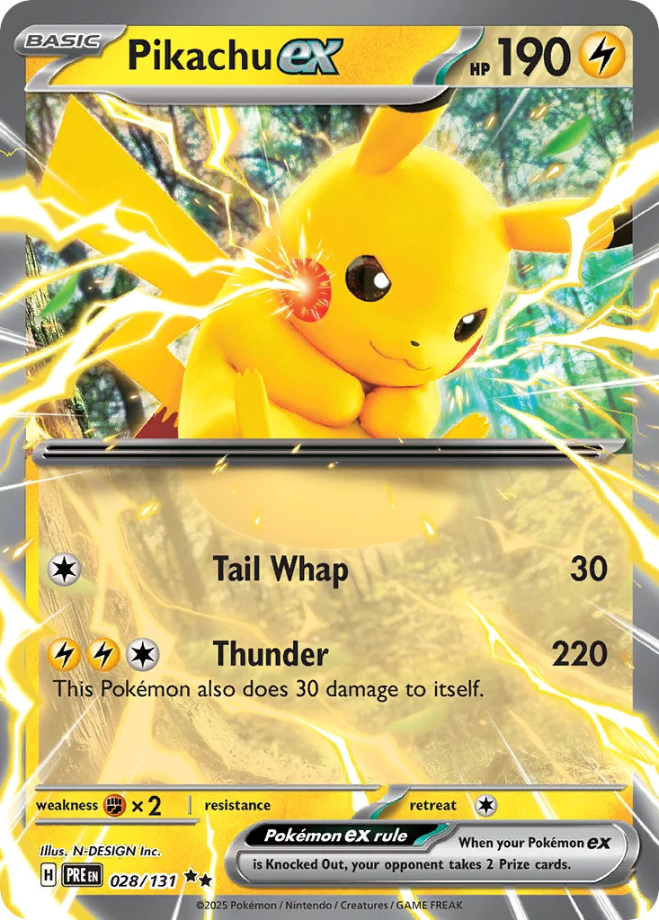 Pikachu ex · Prismatic Evolutions
