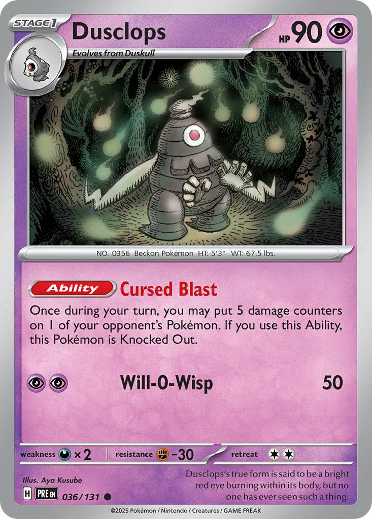 Dusclops · Prismatic Evolutions