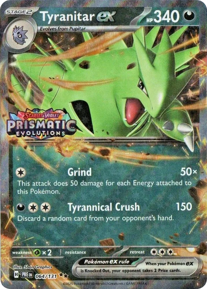 Tyranitar ex · Prismatic Evolutions